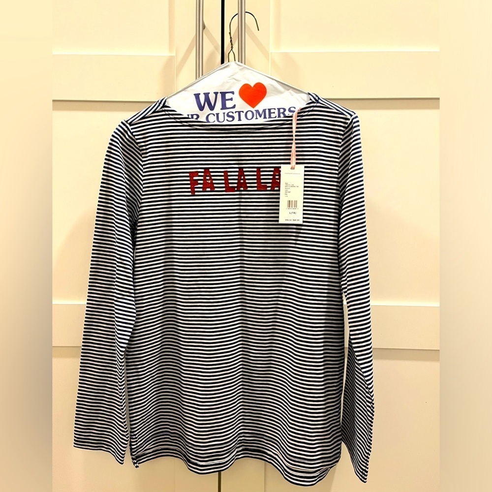 Vineyard Vines size XL NWT, blue and grey long sleeve holiday t-shirt